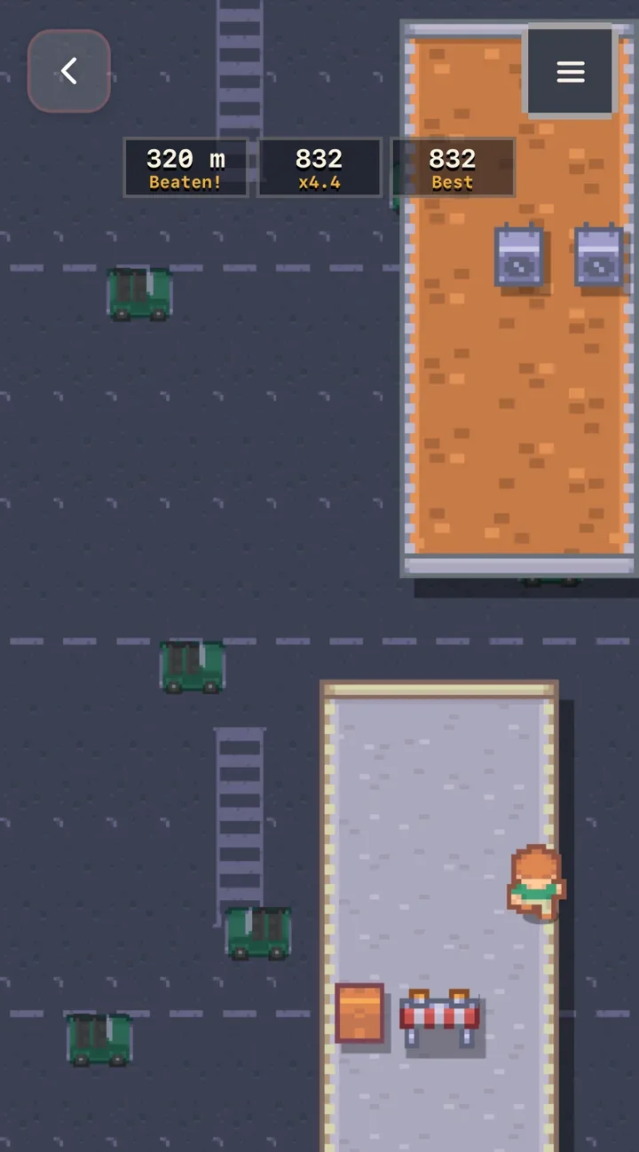 Urban Vault in-game at 320 meters