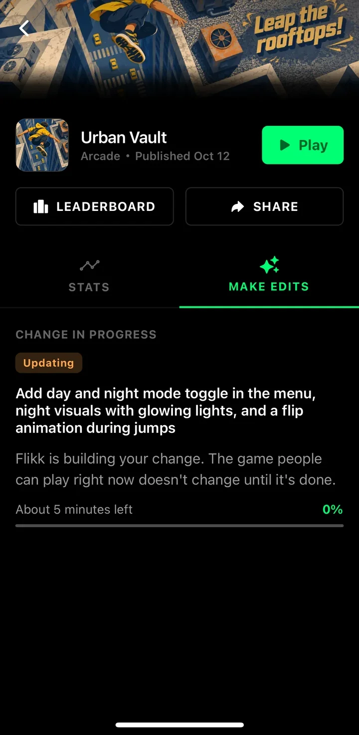 Urban Vault updating: about 5 minutes left